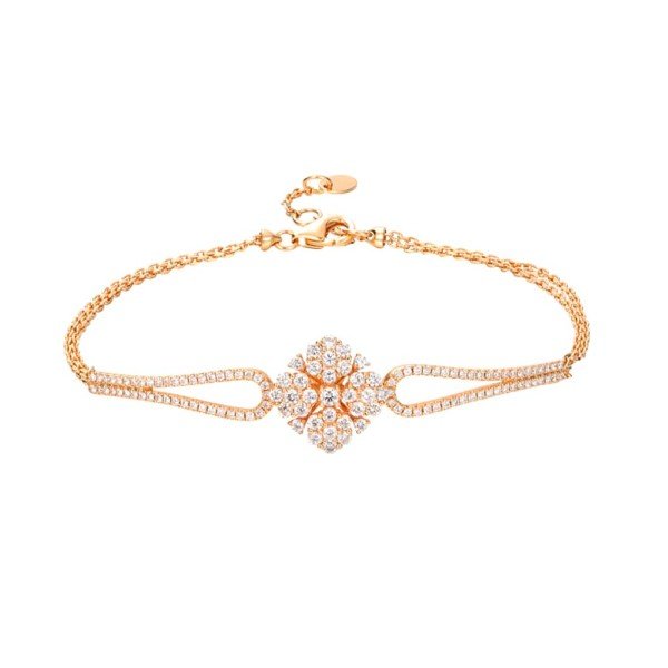 簡約雪花款鑽石手鍊