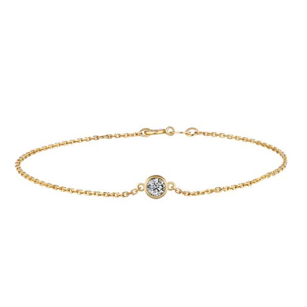 鎖愛18K金鑽石手鍊