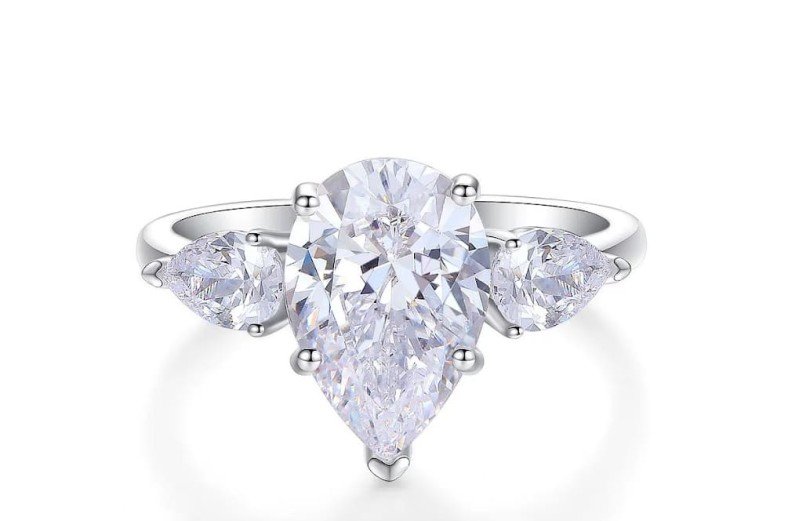 輕奢天然無燒紅寶石鑽戒