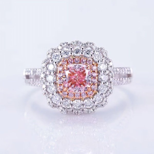  粉嫩迷人IGI1.02克拉粉鑽鑽戒-您獨特之選！