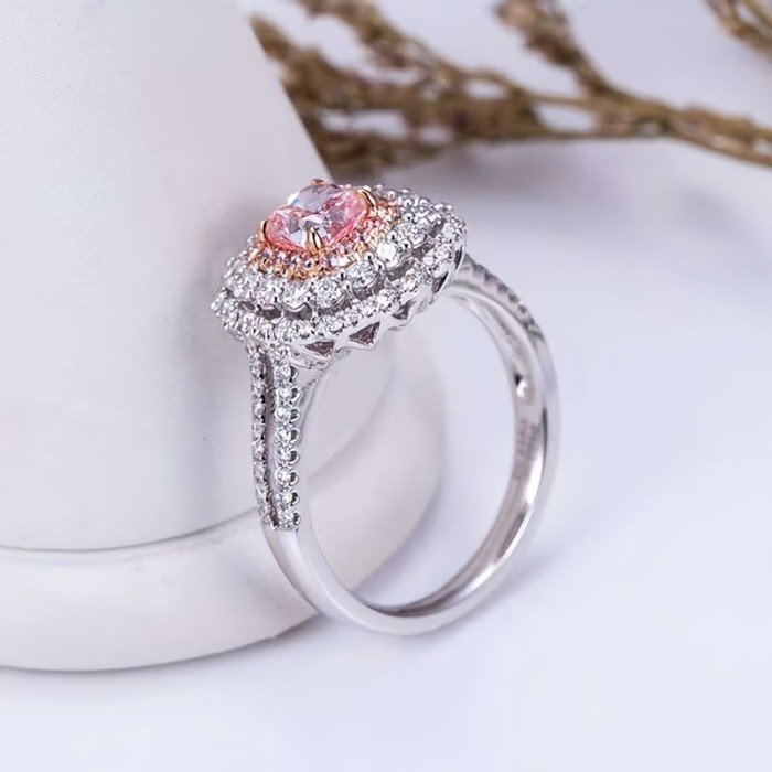  粉嫩迷人IGI1.02克拉粉鑽鑽戒-您獨特之選！