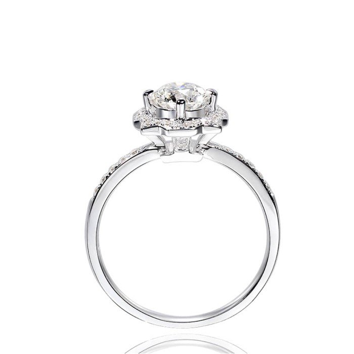 幾何造型18K金鑽戒 幾何造型18K金鑽戒