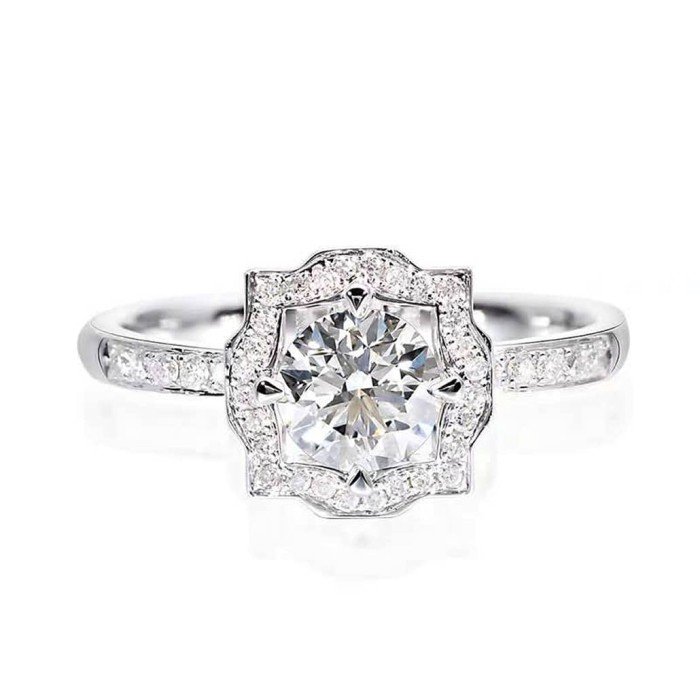 幾何造型18K金鑽戒 幾何造型18K金鑽戒