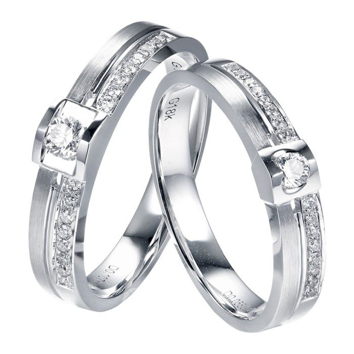 天使之吻男女鑽石對戒 天使之吻男女鑽石對戒