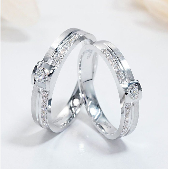 天使之吻男女鑽石對戒 天使之吻男女鑽石對戒