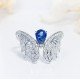 天使之翼藍寶石鑽戒