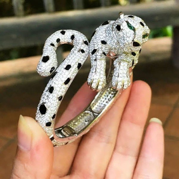 美洲豹鑽石手環
