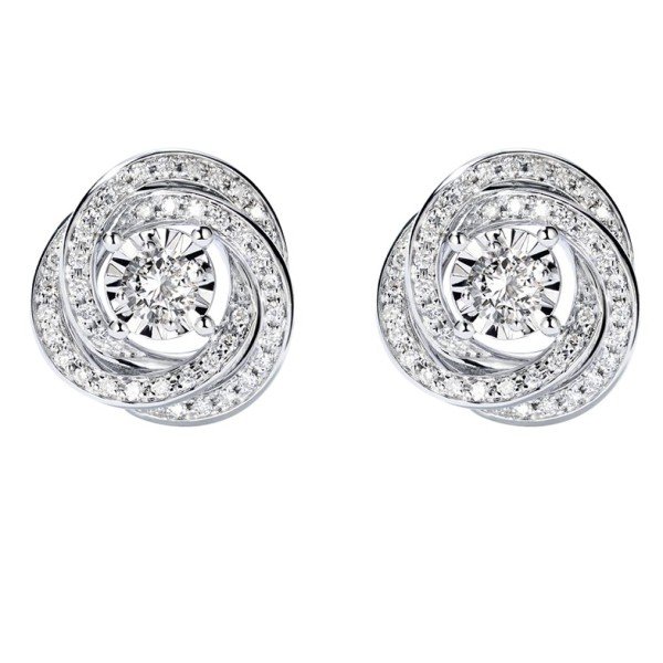 18K金伯爵款鑽石耳環