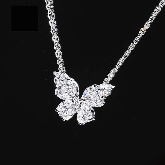 蝴蝶造型款式鑽石項鍊