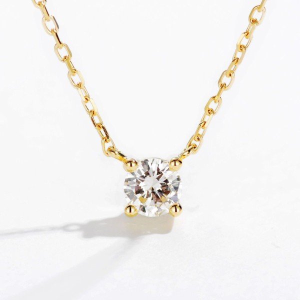 天然0.30克拉4爪鑽石項鍊 天然0.30克拉4爪鑽石項鍊