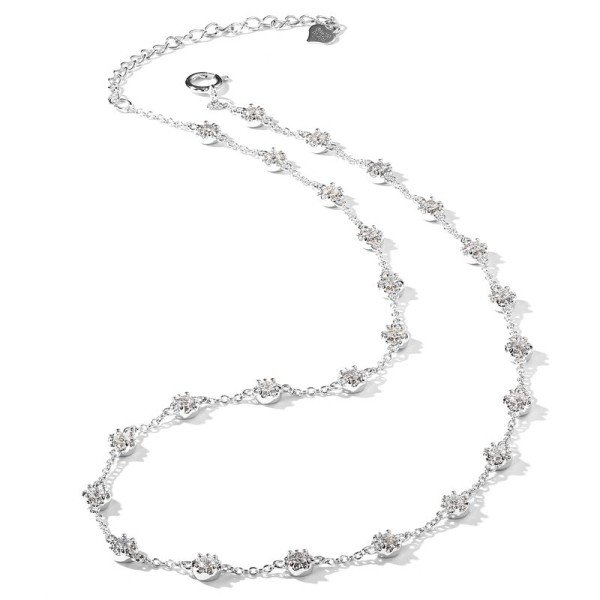 奢華18K金天然鑽石頸項鍊 奢華18K金天然鑽石頸項鍊