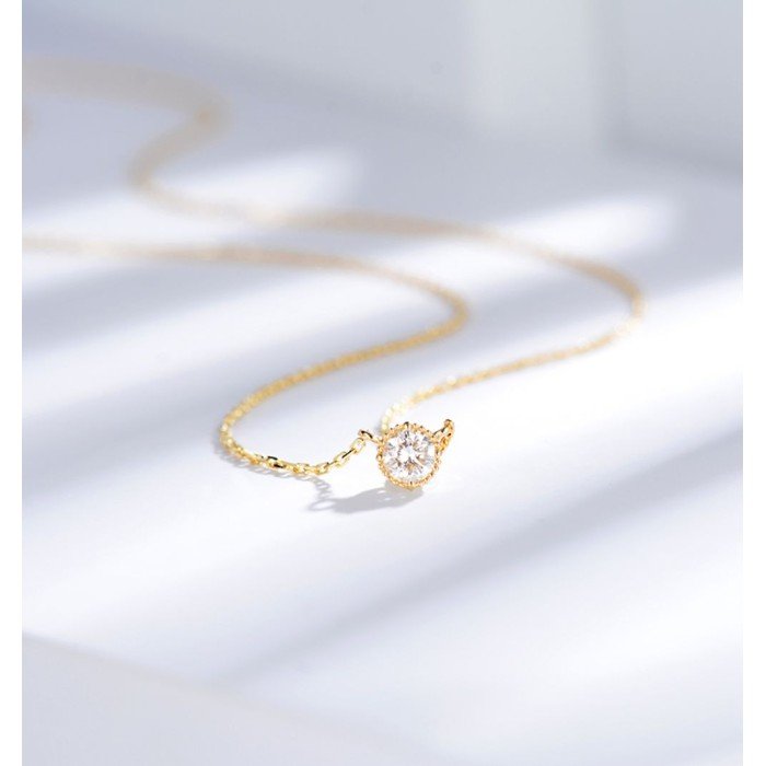 典雅18K金鑽石鎖骨項鍊∣低調閃耀、高調性感 典雅18K金鑽石鎖骨項鍊∣低調閃耀、高調性感