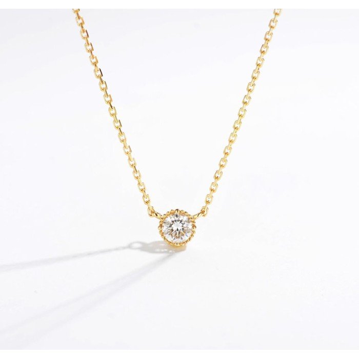 典雅18K金鑽石鎖骨項鍊∣低調閃耀、高調性感 典雅18K金鑽石鎖骨項鍊∣低調閃耀、高調性感